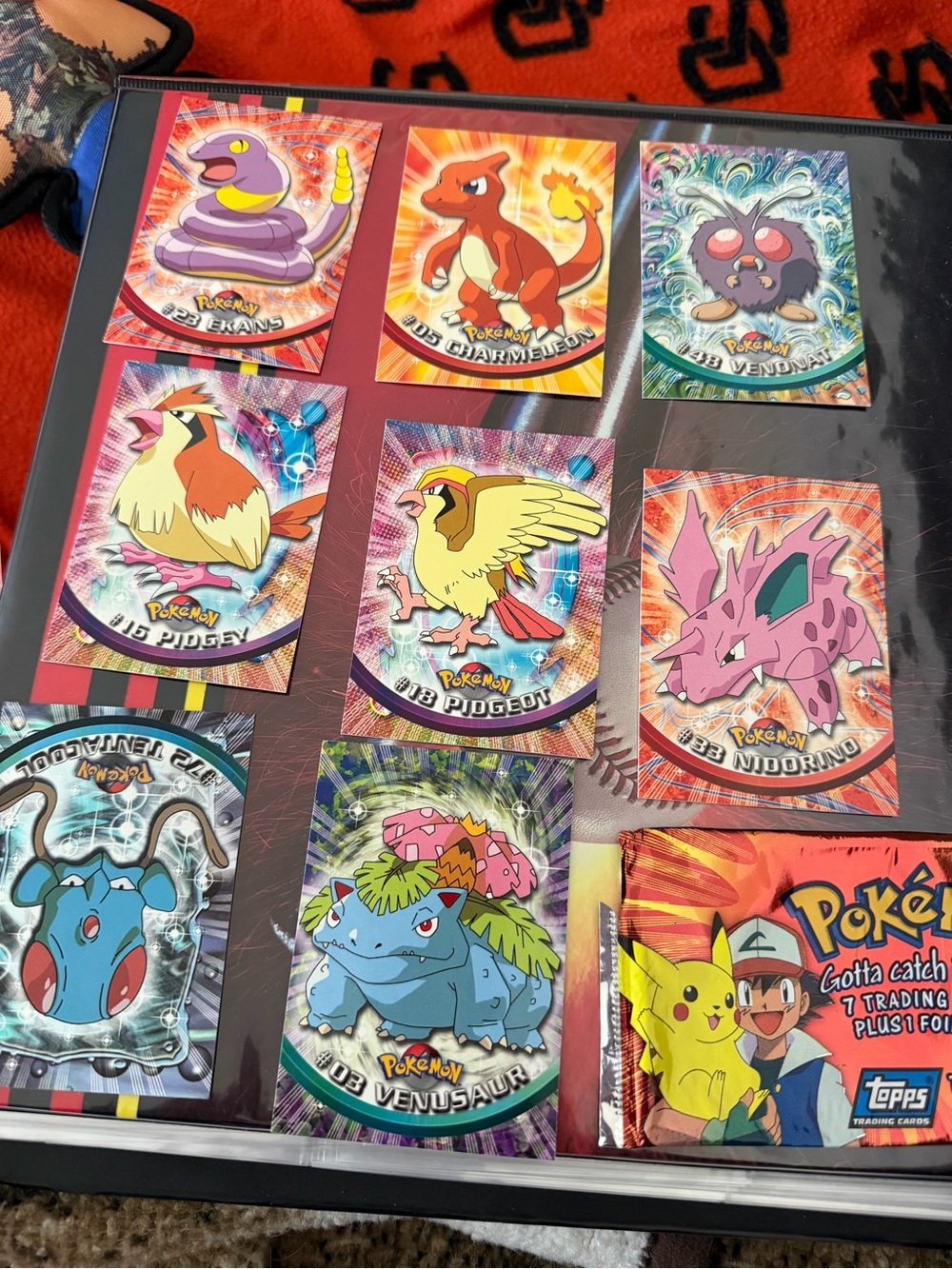 1998 Topps TV Animation Pokémon Trading Cards